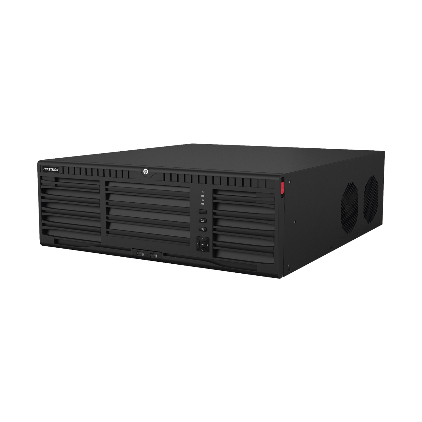 DS-9632NI-M16 - [Doble Poder de Decodificación] NVR 32 Megapixel (8K) / 32 Canales IP / AcuSense / ANPR / Conteo de Personas / Heat Map / 16 Bahías de Disco Duro / Soporta RAID con Hot Swap / 2 HDMI en 8K / Soporta POS / Alarmas I/O / Smart Search