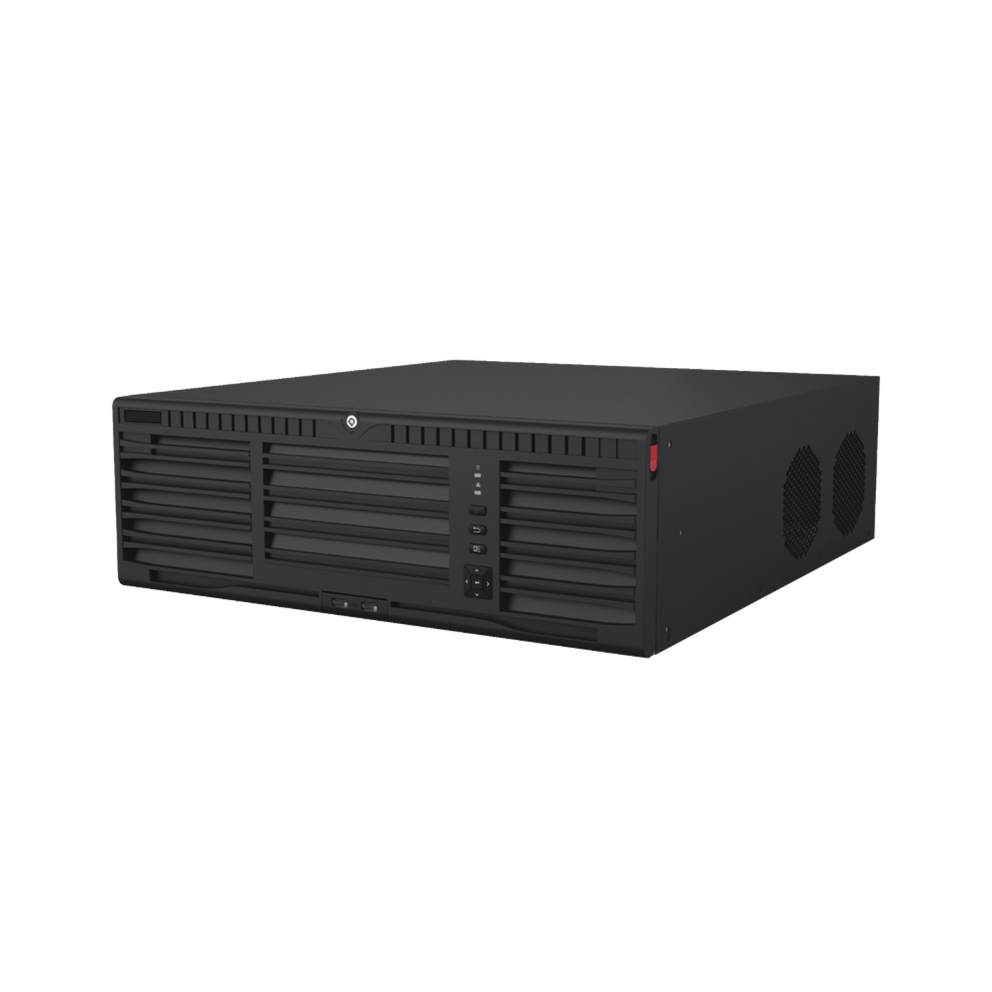 DS-9664NI-M16 - [Doble Poder de Decodificación] NVR 32 Megapixel (8K) / 64 Canales IP / AcuSense / ANPR / Conteo de Personas / Heat Map / 16 Bahías de Disco Duro /  Soporta RAID con Hot Swap / 2 HDMI en 8K / Soporta POS / Alarmas I/O  / Smart Search