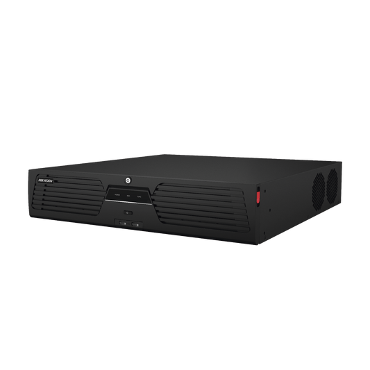 DS-9664NI-M8 - [Doble Poder de Decodificación] NVR 32 Megapixel (8K) / 64 Canales IP / AcuSense / ANPR / Conteo de Personas / Heat Map / 8 Bahías de Disco Duro  / Soporta RAID con Hot Swap / 2 HDMI en 8K / Soporta POS / Alarmas I/O  / Smart Search