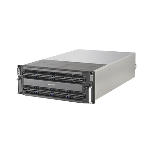 Servidor de Almacenamiento en Red / Soporta 24 Discos Duros (No Incluye Discos) / RAID / iSCSI / Graba 512 canales IP / Doble Controlador