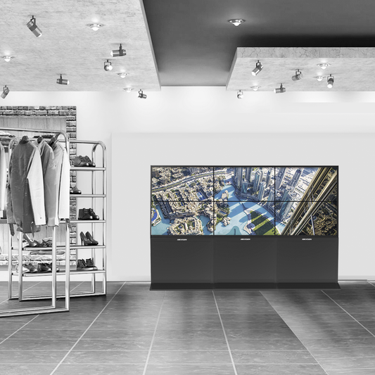 Kit Videowall Comercial 3X2 / Incluye 6 Pantallas 55 / 2 Controladores de 2 Entradas HDMI / Base de Piso