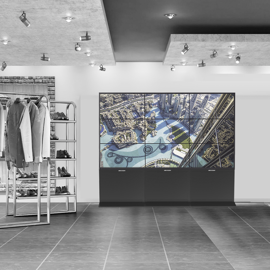 Kit Videowall Comercial 3X3 / Incluye 9 Pantallas 55 / 3 Controladores de 2 Entradas HDMI / Base de Piso