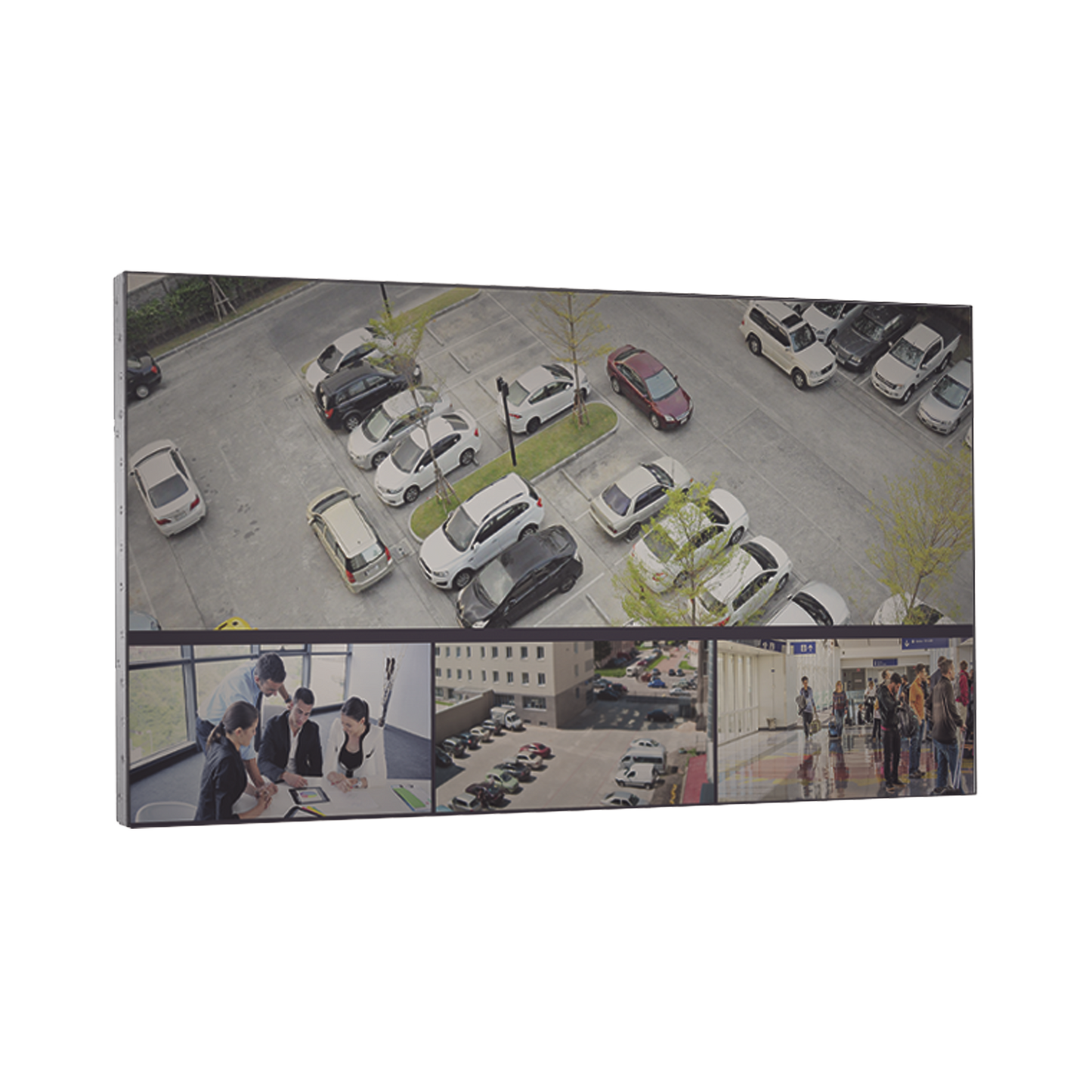 Pantalla LCD 55 para Videowall / Entrada HDMI - VGA - DVI - DP / Monitor Robusto / Bisel Delgado (3.5 mm) / Daisy Chain (Conexion en Cadena sin Software)