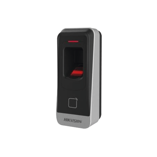DS-K1201A-MF Lector esclavo MIFARE IP65 / Huella Digital / Lector de Tarjetas de Proximidad MiFare / RS-485 / Interior y Exterior / Requiere Panel de Control de Acceso DS-K2604,02,01