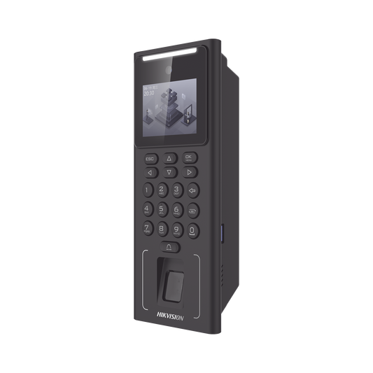 DS-K1T321MFWX-B Terminal Facial Min Moe WIFI con Batería de Respaldo / Administrable por Smartphone o Nube /  Acceso y Asistencia /500 Rostros y Lector de Tarjetas MIFARE / 3,000 Huellas / 3,000 Tarjetas