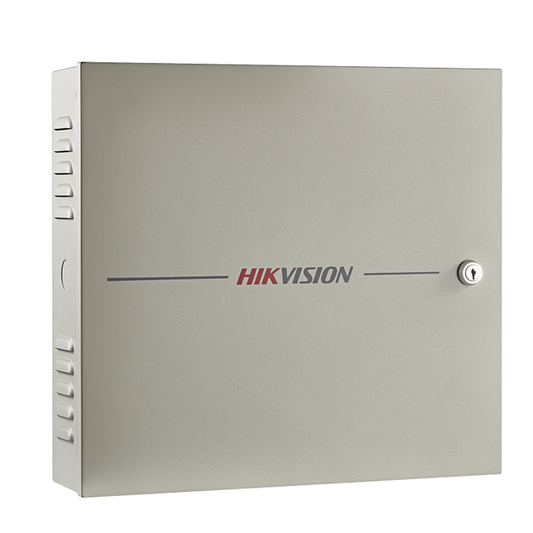 DS-K2602T Controlador de Acceso / 2 Puerta / 4 Lectores de Huella y Tarjetas / Integración con Video / 100,000 Tarjetas / Incluye Gabinete y Fuente de Alimentación 12Vcc/8A / Soporta batería de respaldo