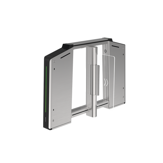 DS-K3B631TX-L/MPIQL-DP65 Torniquete Inteligente IZQUIERDO con Reconocimiento Facial Incluido /  12,000,000 MCBF / 20 Pares de IR para Detección de Peatón /  Controlador Incluido / Acero Inoxidable SUS304 / Carril de 65 cms