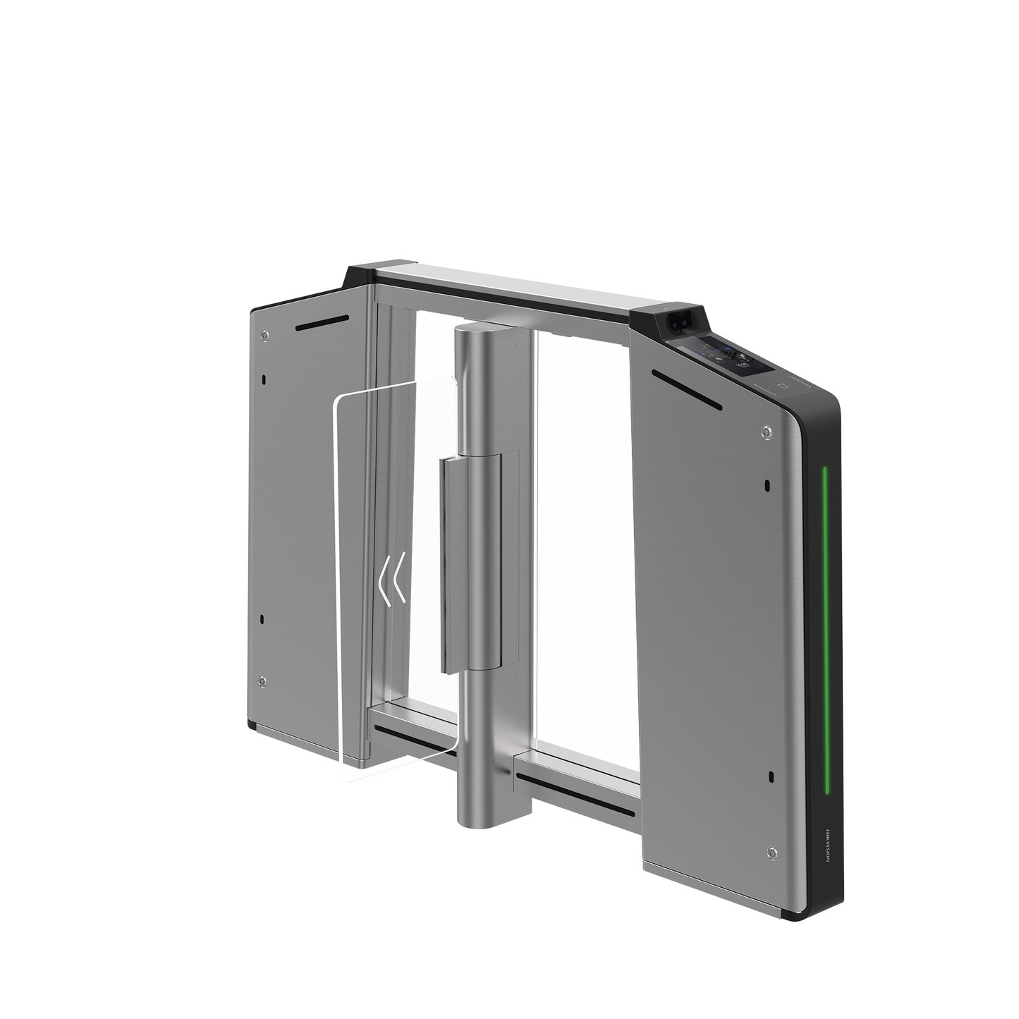DS-K3B631TX-R/MPIQL-DP65 Torniquete Inteligente DERECHO con Reconocimiento Facial Incluido / 12,000,000 MCBF / 20 Pares de IR para Detección de Peatón / Controlador Incluido / Acero Inoxidable SUS304 / Carril de 65 cms