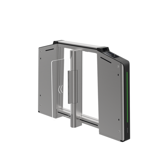 DS-K3B631TX-R/MPIQL-DP65 Torniquete Inteligente DERECHO con Reconocimiento Facial Incluido / 12,000,000 MCBF / 20 Pares de IR para Detección de Peatón / Controlador Incluido / Acero Inoxidable SUS304 / Carril de 65 cms