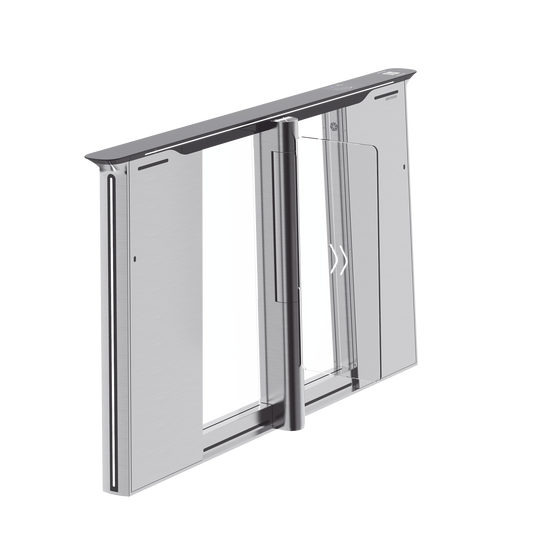 DS-K3B961TX-L/DPIQL-DP90 Torniquete con Reconocimiento Facial y Lector QR Embebidos / IZQUIERDO / 100 mil usuarios / Carril de 90 Cms / Requiere Torniquete Derecho