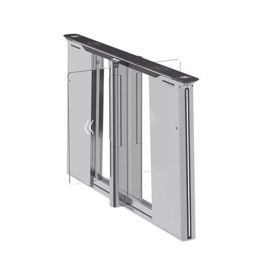 DS-K3B961TX-M/DPIQL-DP90 Torniquete con Reconocimiento Facial y Lector QR Embebidos / CENTRAL / 100 mil usuarios / Carril de 90 Cms / Requiere Torniquete Izquierdo y Derecho