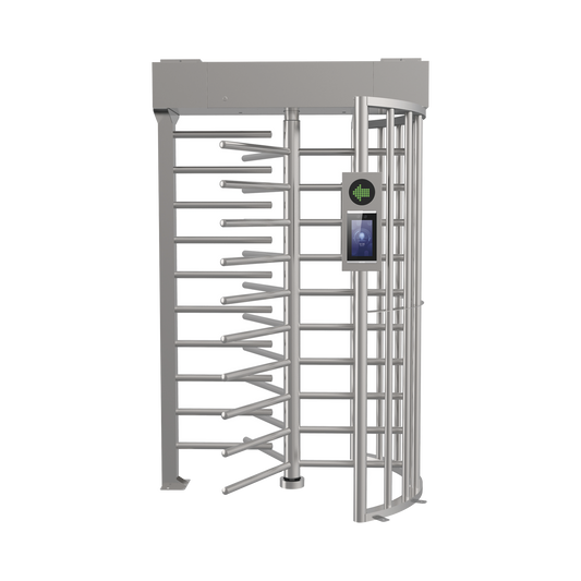 DS-K3H4410-120/PG-DM60 Torniquete SENCILLO (1 Carril) de Cuerpo Completo Bidireccional / Exterior /  Acero Inoxidable SUS304 / 30 Personas por Minuto / Compatible con Reconocimiento Facial (Terminal no Incluida)