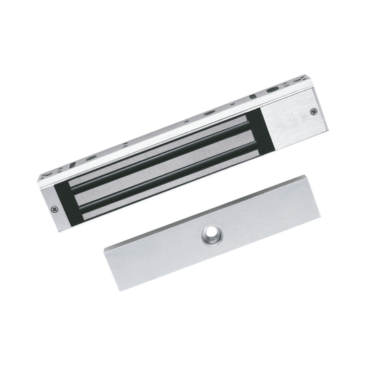 DS-K4H258S Chapa Magnética de 617 Lbs (280 Kg) / Montaje en Puerta Normal o de Vidrio / Certificado CE /  Uso en Interior / Indicador LED / Magnetismo Anti-residual