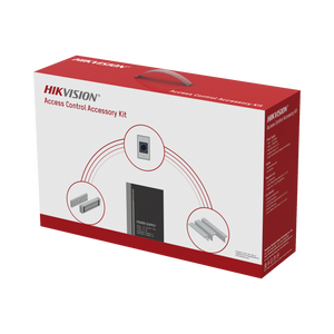 DS-KAS-7M01 - Kit de Accesorios para Ctrl de Acceso / Fuente 12 Vcd 2 A, Botón de Salida y Chapa Magnética 600 Lbs / Para instalación de control de acceso autónomo (Facial Min Moe, Teclados, Lectores de Huella etc)