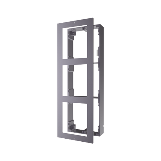 DS-KD-ACW3 Base de 3 Espacios para Videoportero IP Hikvision / Instalación en SUPERFICIE