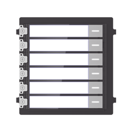 DS-KD-KK Módulo de Botones Para Videoportero Modular / Llamada de un solo Toque / Soporta Hasta 6 Monitores Principales
