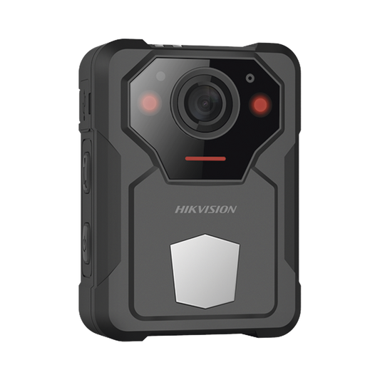 DS-MCW406/64G/GPS/NS Body Camera Portátil / Grabación a 2K (4 Megapixel)  / Fotos de Hasta 40 Megapixel / IP67 / H.265 / 64 GB de Almacenamiento / Microfono Integrado / GPS