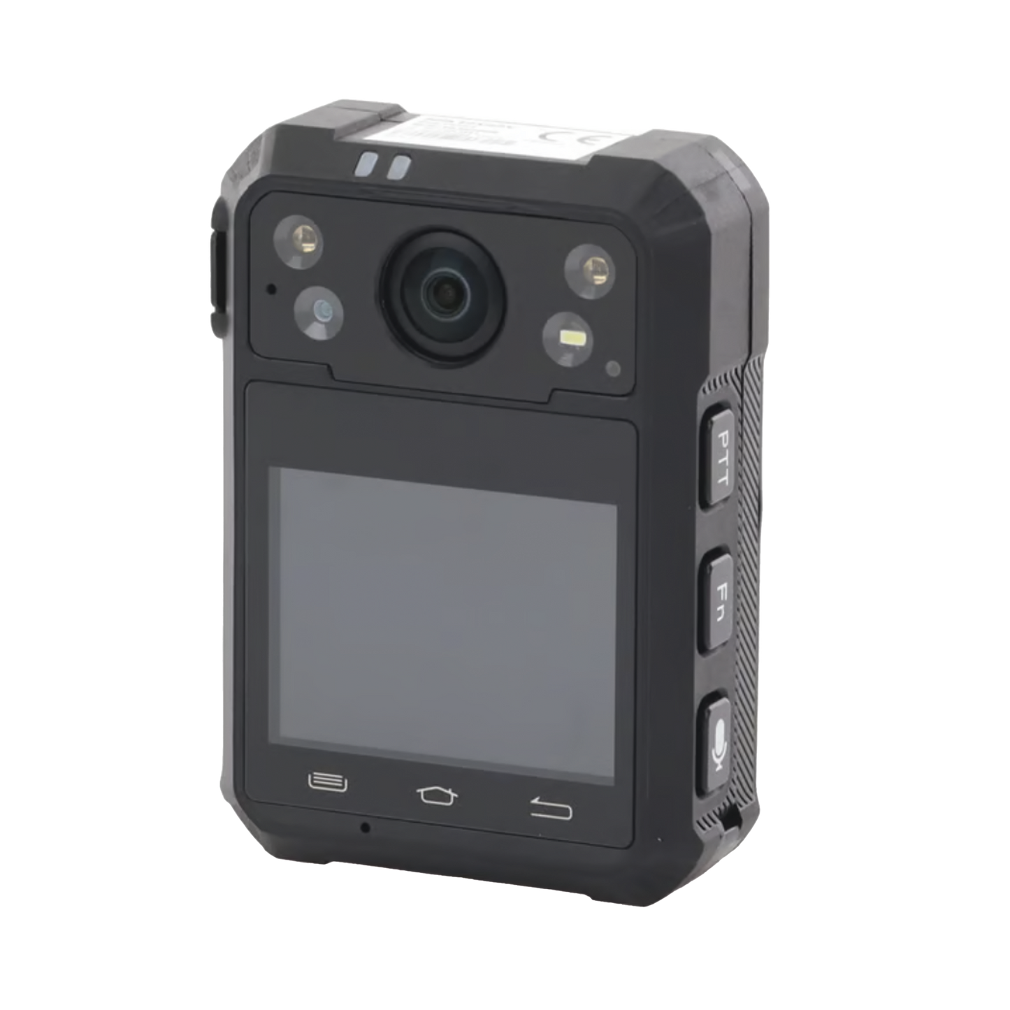 Body Camera Portátil / Grabación a 1920 × 1080p / Pantalla Frontal 1.77 TFT / Conexión Remota 4G / WiFi / GPS / Fotos de Hasta 40 Megapixel / IP68 / H.265 / 128 GB de Almacenamiento / Microfono Integrado