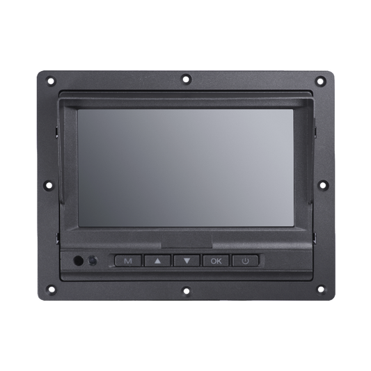 Monitor y Botones de 7 LCD / Compatible con DVR Móvil HIKVISION / Conector Tipo Aviación