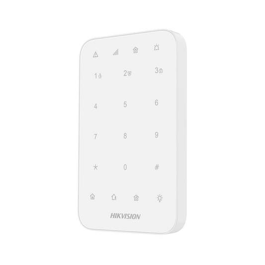 DS-PK1-E-WB (AX PRO) Teclado Inalámbrico para Armado y Desarmado / Funciones de Automatización para control de Relevadores