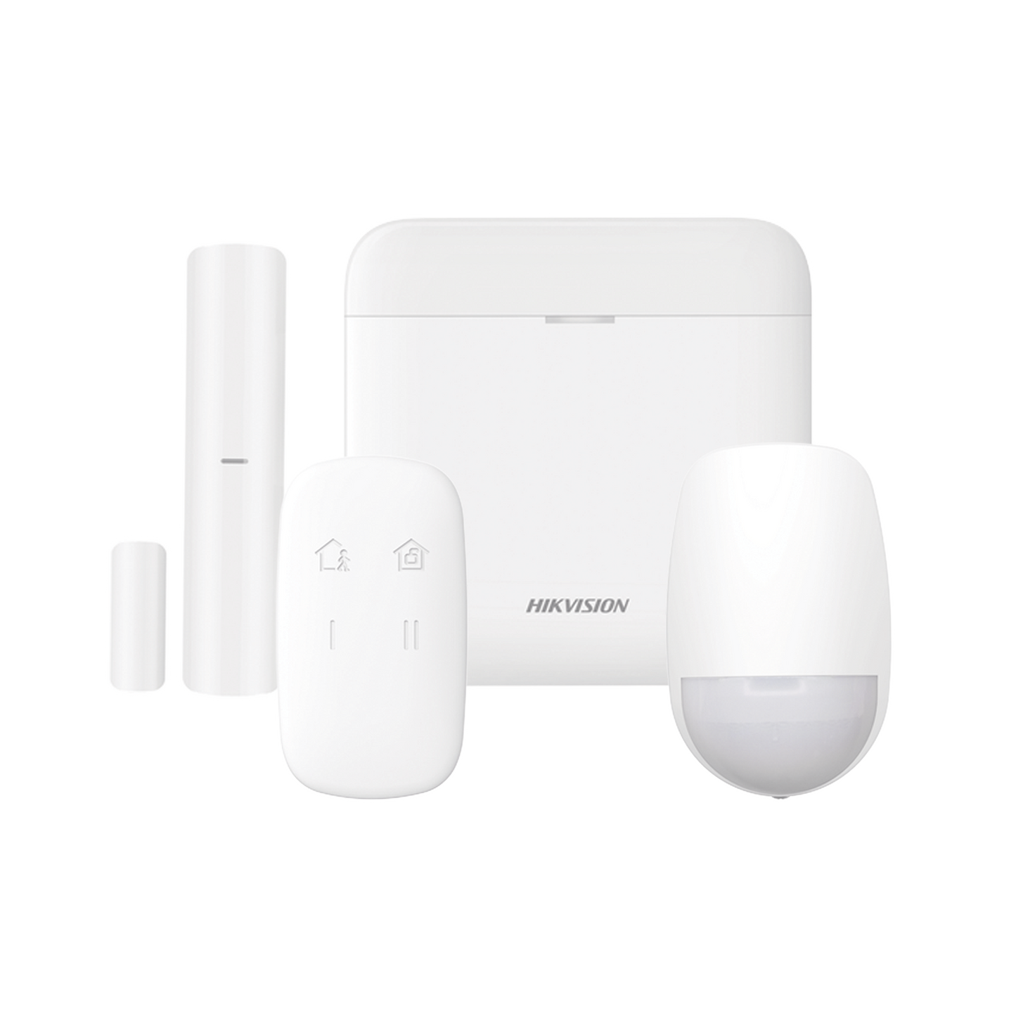 DS-PWA48-K (AX PRO) KIT de Alarma AX PRO / Incluye: 1 Hub con bateria de respaldo / 1 Sensor PIR / 1 Contacto Magnético / 1 Control Remoto / WiFi / Compatible con Hik-Connect P2P