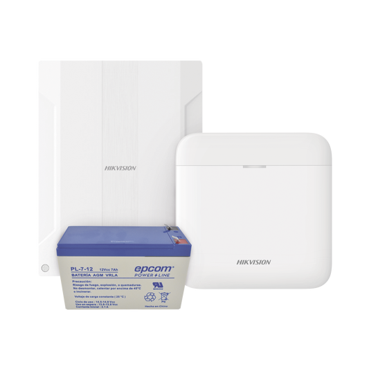 DSPWA48KS/EXP (AXPRO) KIT  de alarma AX PRO conversión de zonas cableadas a inalámbricas / Incluye: 1 Hub IP, Wifi y 3G/4G con Batería de respaldo/ 1 Expansor de 16 zonas cableadas / 1 Batería de respaldo 12Vcc a 7 Amp/ Compatible con Hik-Co