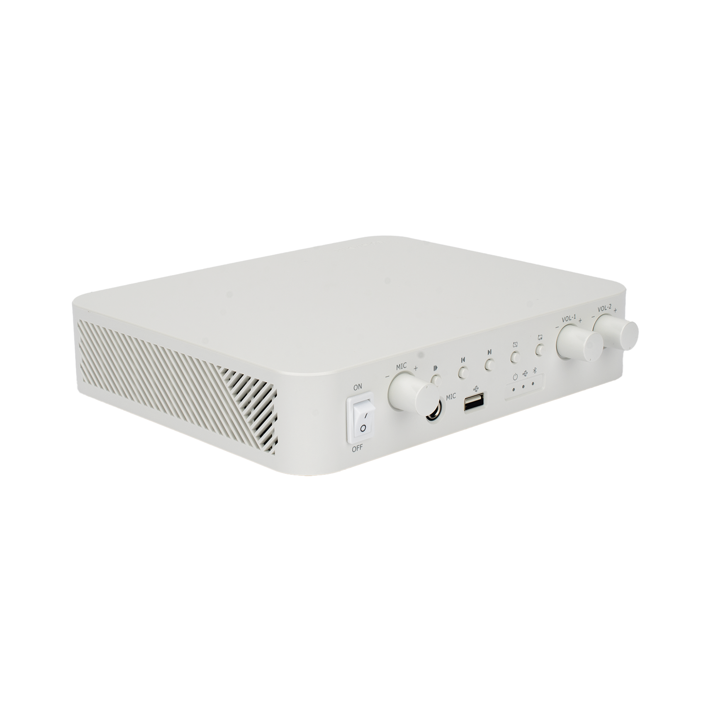DS-QAE0A60G1-VB - Amplificador | Bluetooth | 2 Canales | 30 W por Canal | Salida 4-8 Ω x 2 | 100V COM x 2 | Una Zona | Música Ambiental