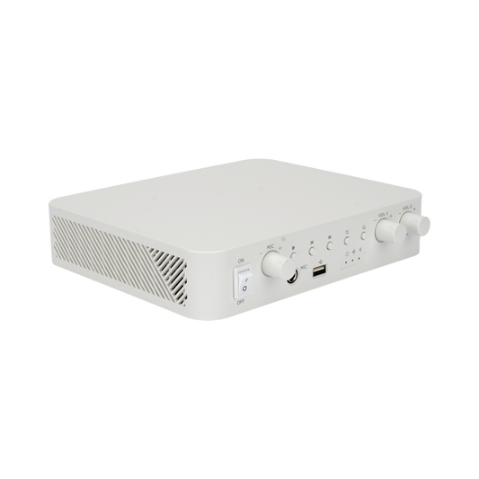 DS-QAE0A60G1-VB - Amplificador | Bluetooth | 2 Canales | 30 W por Canal | Salida 4-8 Ω x 2 | 100V COM x 2 | Una Zona | Música Ambiental