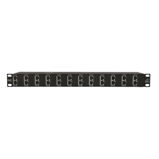 DTK-RM12NETS - Protector de puertos IP de 12 Canales para uso en CAT5e, CAT6 y CAT6A.