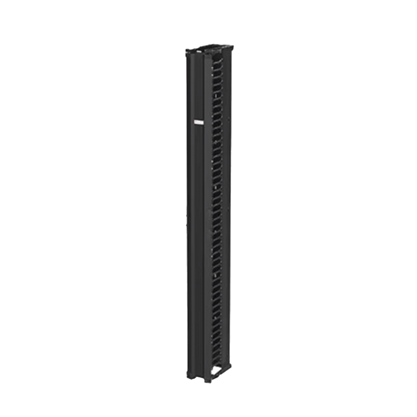 DV6S7 - Organizador Vertical CableTek, Sencillo (Solo Frontal), Para Rack Abierto de 45 Unidades, 6 in de Ancho, Color Negro