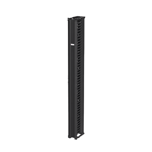 DV6S7 - Organizador Vertical CableTek, Sencillo (Solo Frontal), Para Rack Abierto de 45 Unidades, 6 in de Ancho, Color Negro