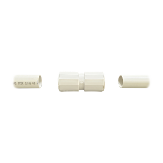 DX-43-040 - Manguito / Cople Morbidx IP67 libre de halógenos para unir tubería rígida de 40 mm (1 1/2") permite una instalación hermética no necesita pegamento