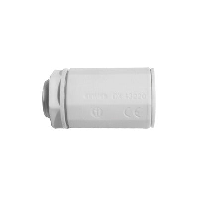 DX-43-240 - Conector de tubería rígida a caja (Racor), PVC Auto-extinguible, de 40 mm