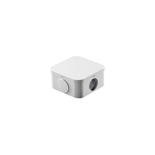 DX-45-004 - Caja Estanca de PVC Para Derivación y Conexión, 4 Entradas, Tapa a Presión, 100x106x53 mm (Área interna), Uso Exterior IP55, Material que no Propaga el Fuego, (línea Quadrix)