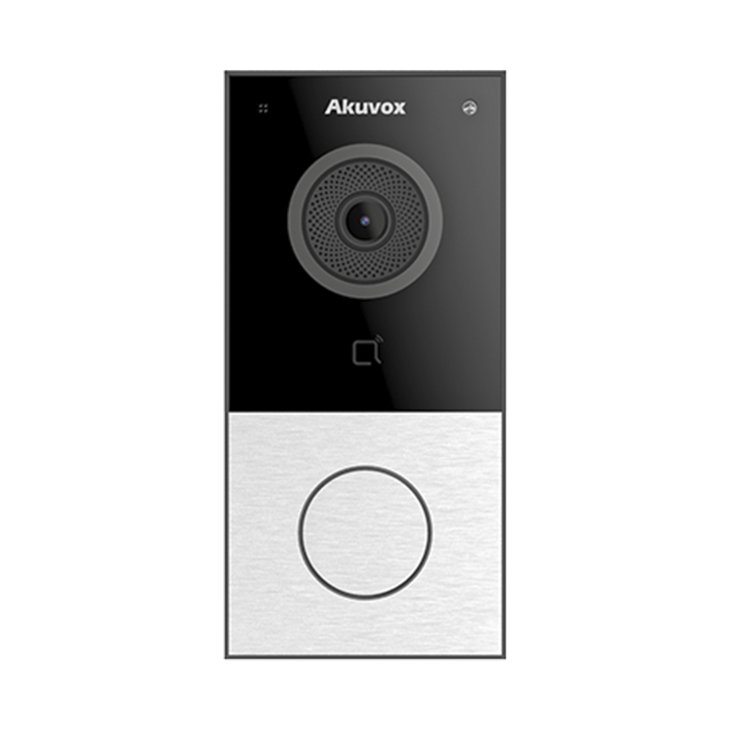 E12W DOORBELL / WIFI / 100% en la Nube / POE / Bluetooth / NFC / Lector de Tarjetas MIFARE / Notificación en APP /  Llamada Telefónica / SIP / ONVIF / IP65 / Cámara 2 MP / Botón con Iluminación / Control de 1 Puerta