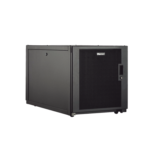 E6212B1 Gabinete Profesional de Telecomunicaciones, de Piso, 12 UR, 600 mm de Ancho y 1070 mm de Profundidad, Color Negro