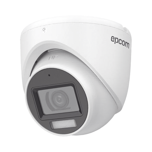 E8-TURBO-DLX [Dual Light + ColorVu] Turret TURBOHD 2 Megapixel (1080p) / Lente 2.8 mm / 30 mts IR + 20 mts Luz Blanca / Gran Angular 101° / Exterior IP67 / Micrófono Integrado /  4 Tecnologías /  Metal
