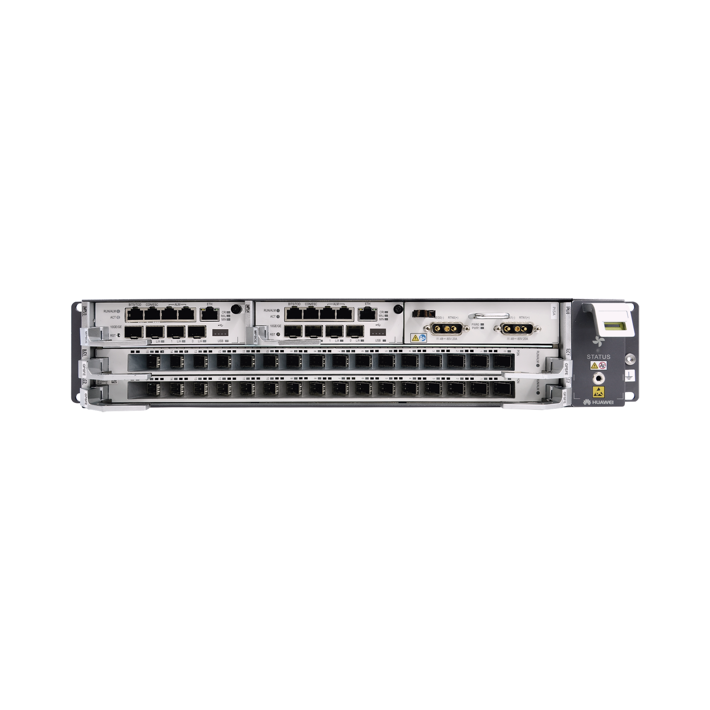 EA5800-X2 - OLT GPON OptiXAccess Carrier Class con 1 tarjeta de 16 puertos GPON, 2 ranuras, 1 Fuente de alimentación AC, 2 UR