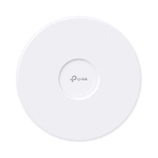 EAP773 - Punto de Acceso Omada / Wi-Fi 7 BE11000 MU-MIMO 2x2 / 1 Puerto 10 Gbps / Mesh Omada / Operaciones Multiencale (MLO) / Configuración por Controlador o Stand-Alone / Para Montaje en Techo/pared / Alimentación PoE+