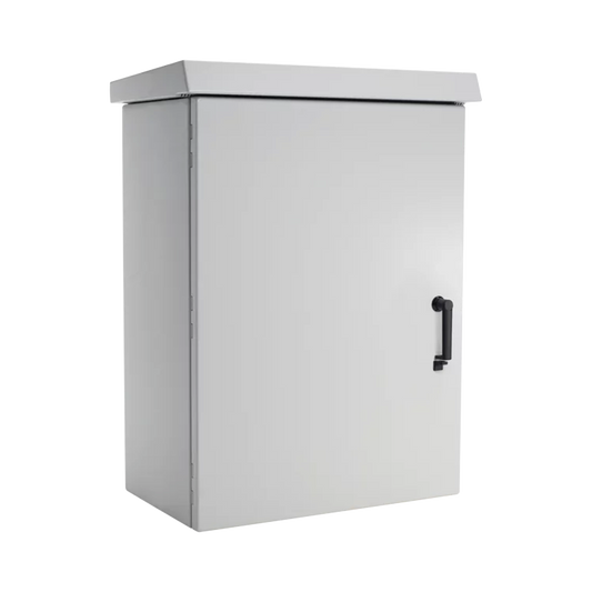 ECL906050P - Gabinete Para Exterior OSP ComLine, Protección NEMA 4/12/4X/3/3R; IP66, 600 mm de Ancho, 500 mm de Profundidad, 18 UR, De Aluminio, Color Gris Claro