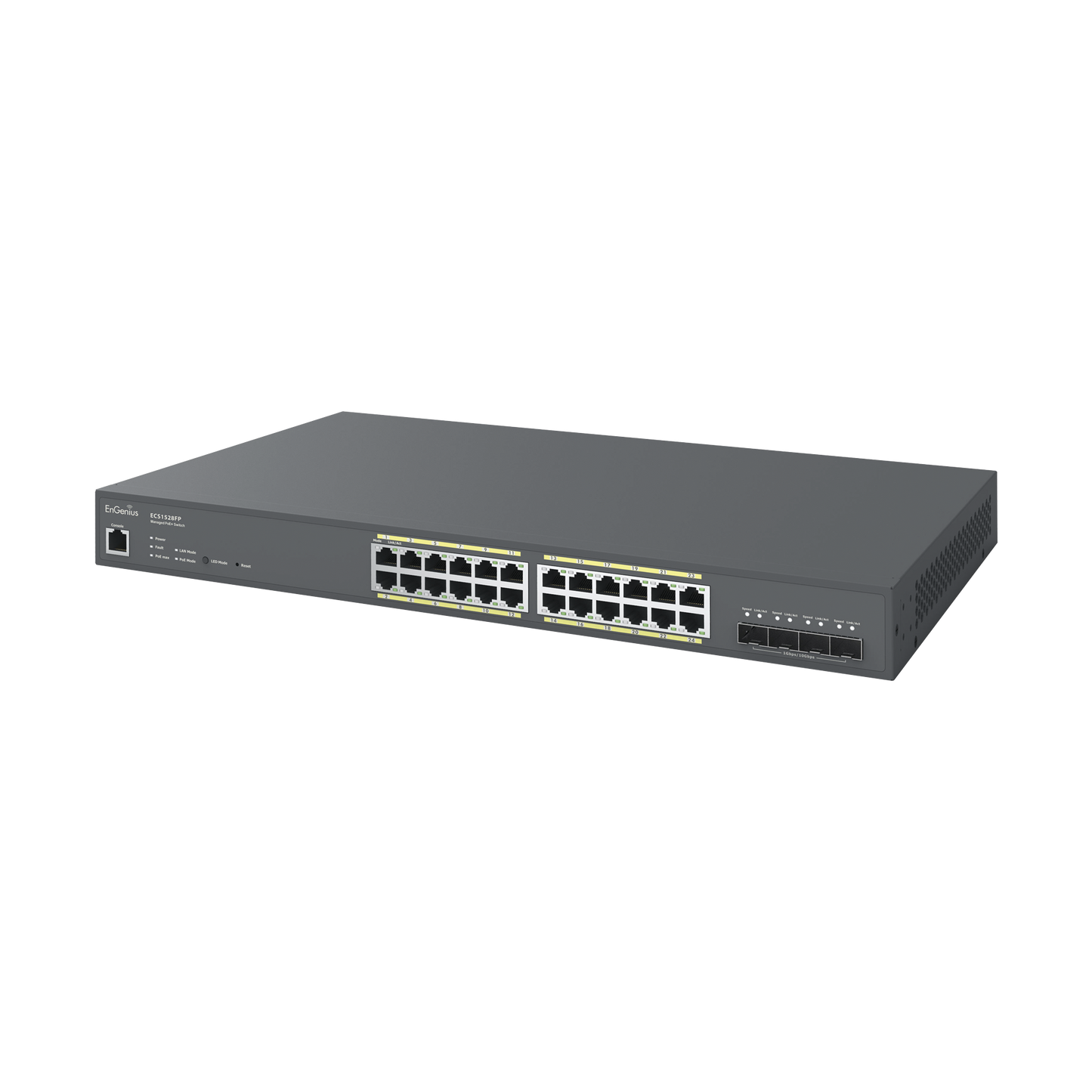 ECS1528FP Switch PoE + Gigabit 410W de 24 puertos gestionado en la nube