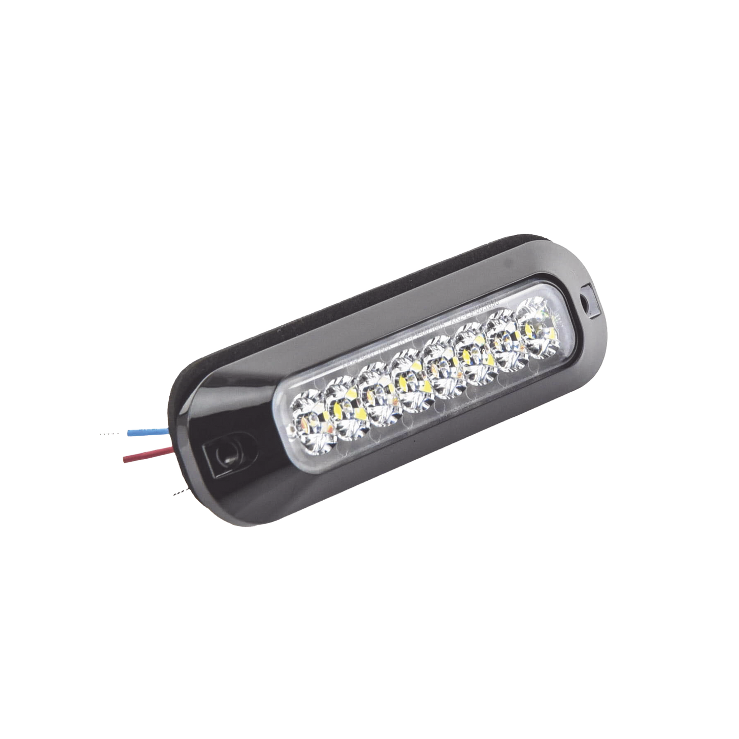 ED3744-RC - Luz Auxiliar Serie X3744, 8 LEDs Ultra Brillantes, color rojo claro.