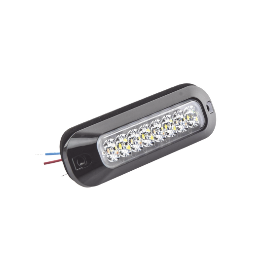 ED3744-RC - Luz Auxiliar Serie X3744, 8 LEDs Ultra Brillantes, color rojo claro.