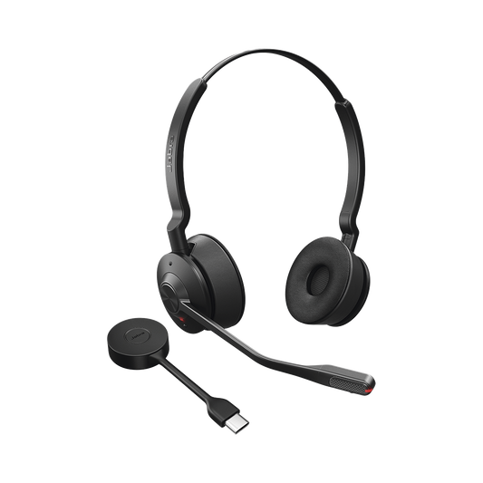 ENGAGE55-MS-STEREO-A - Jabra Engage 55, Auricular stereo versión MS con aislamiento de ruido activa, adaptador DECT USB-A (9559-450-125)