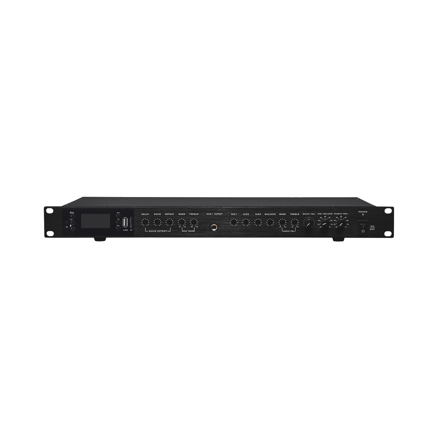 EP2060W Amplificador de Audio | 2 x 60W | Baja Impedancia 4 - 8? | Reproductor Bluetooth, USB, SD | Efectos Integrados Delay, Echo, Repeat