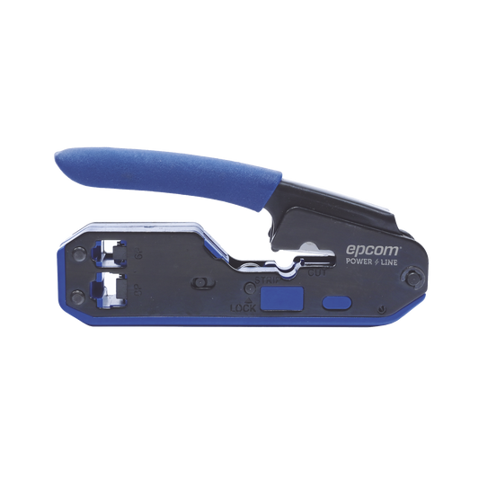 EP668 Pinza SLIM para Corte y Terminado de Plugs RJ45/RJ11, Acero al Carbón y Mango Ergonómico.