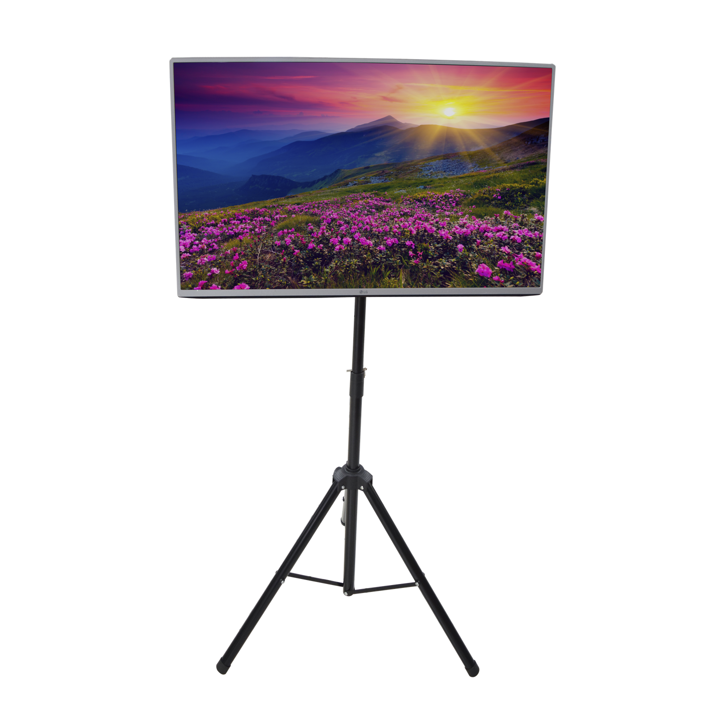 EPB036EC Trípode Portátil con Soporte de piso para Monitores de 32 a 65 / Vesa 600 x 400 / Acero / Montaje de 65 cm a 1 mt