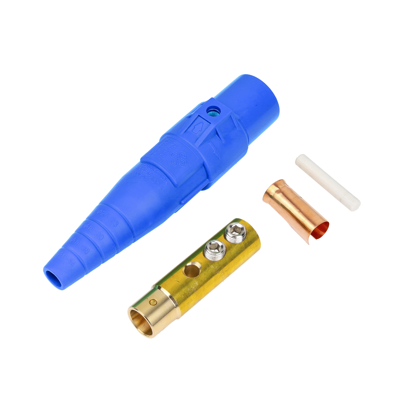 EPCAMLOCK400AFBLUE - Conector camlock 400 AMPERES HEMBRA COLOR AZUL