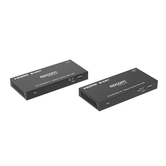 EPC-EHB70ARC - Kit Extensor HDMI | HDBaseT | 70m en 4K@60Hz | Cat5e/6 | Gestión Avanzada EDID | Soporta ARC | Control IR Bidireccional | RS232 | PoC