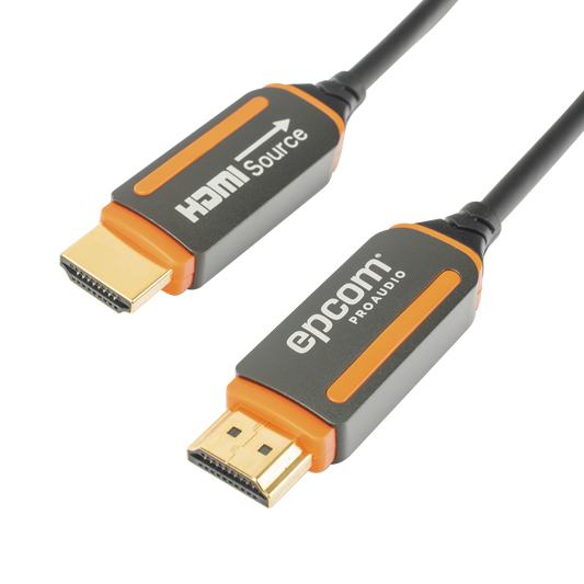 EP-FOH-4K-30M Cable HDMI de Fibra Óptica de 30m | Alta Definición | Version 2.0 | Alta velocidad 18Gbps | 4K@60Hz | HDCP 2.2 | Resistente a EMI y RFI